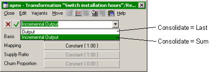 Choosing output basis